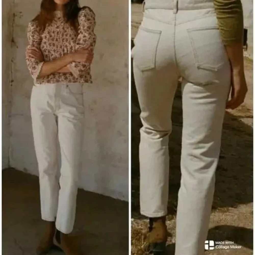 DÔEN Diana High-Rise Jean in Cream‎ – Size 28